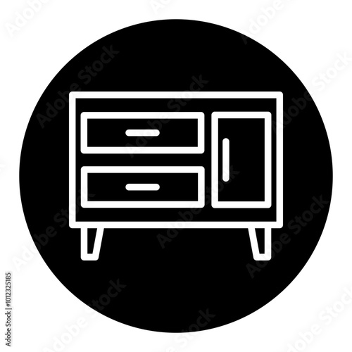 Drawer Table Vector Icons