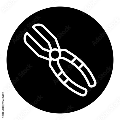 Farming Scissor Vector Icons
