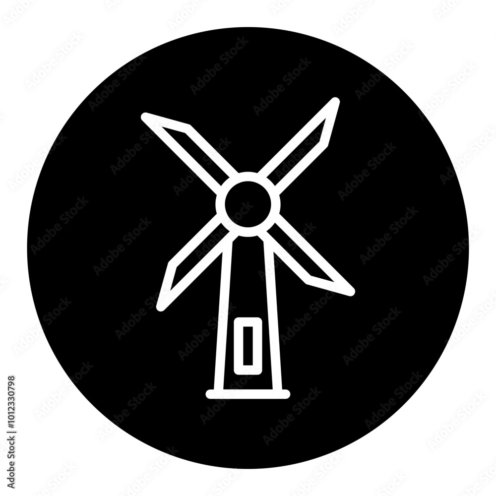 Windmill Vector Icons Windmill Vector Icons