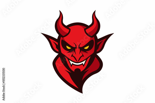 devil logo vector template ilustration