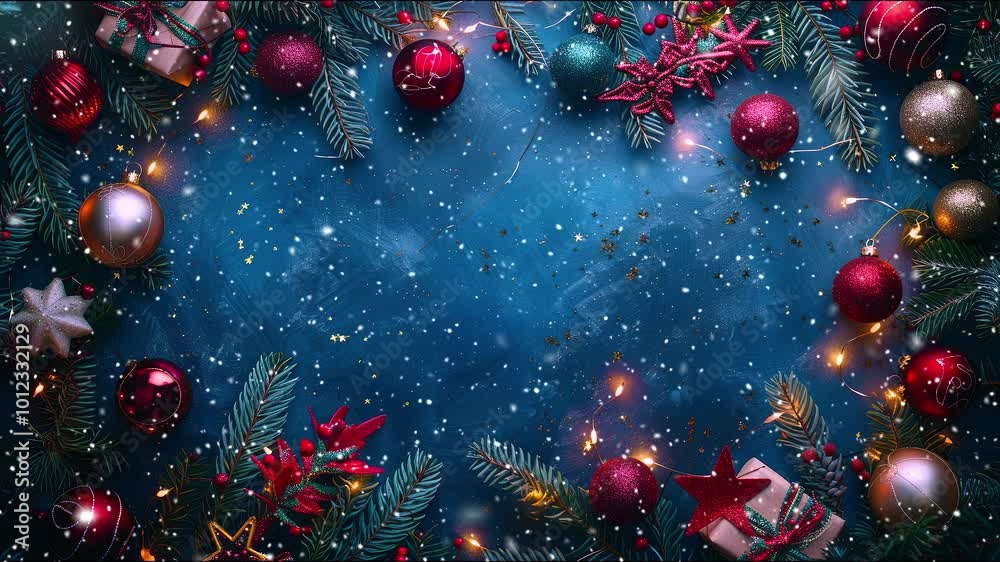 Copy-space for text. The concept of Christmas and New Year holidays. Christmas and New Year decoration green background, with glass balls. Holidays background. Generate AI. Copy-space for text. The concept of Christmas and New Year holidays. Christmas and New Year decoration green background, with glass balls. Holidays background. Generate AI.