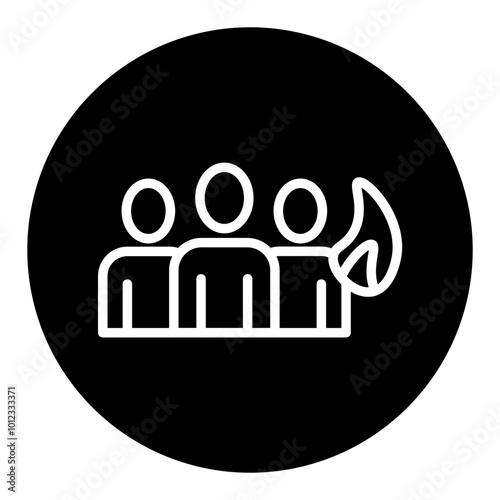 Firefighter Team Vector Icons