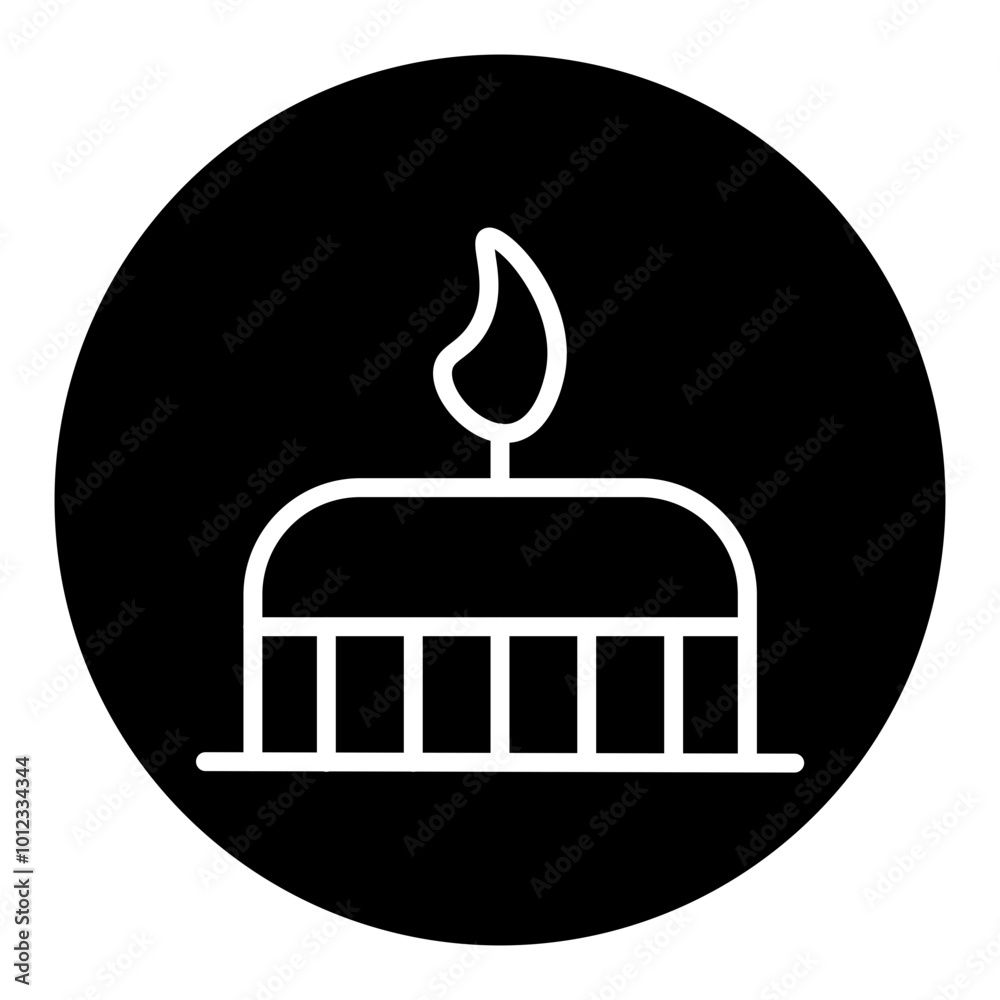 Obraz premium Birthday Cake Vector Icons