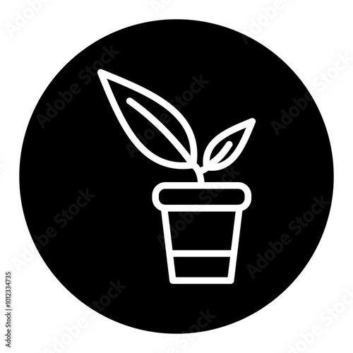 Flower Pot Vector Icons