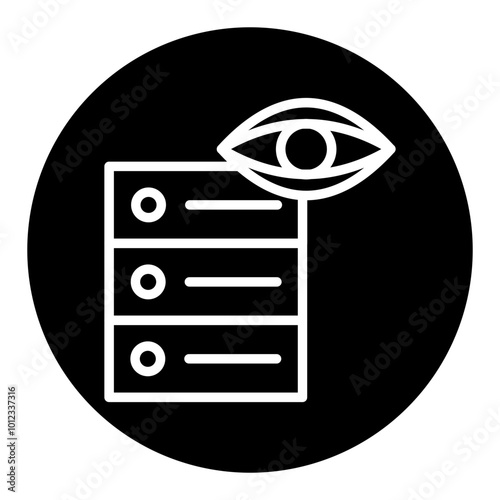 Database Vision Vector Icons