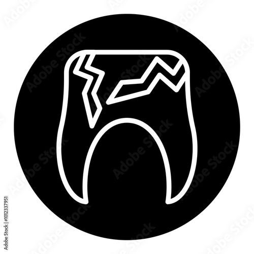 Tooth Decayed Vector Icons