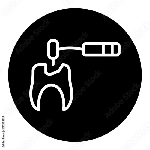 Tooth Drilling Vector Icons