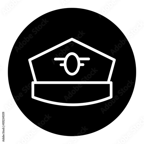 Pilot Hat Vector Icons