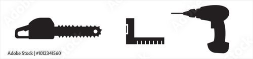 Renovation and repair tools icons. Renovation and repair tool icon set vector illustration