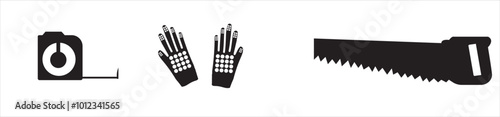 Renovation and repair tools icons. Renovation and repair tool icon set vector illustration