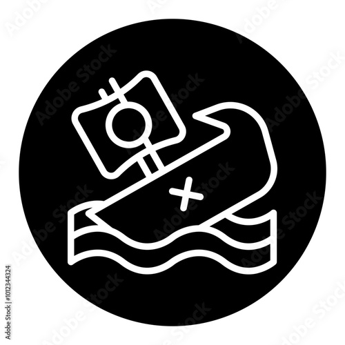 Shipwreck Vector Icons