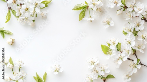 A branch with exquisite flowers, perfectly suited for greeting cards or posters.