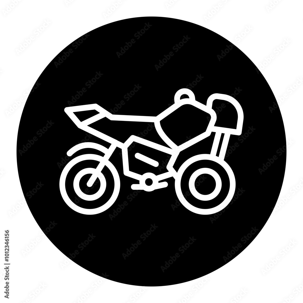 Fototapeta premium Motorbike Vector Icons