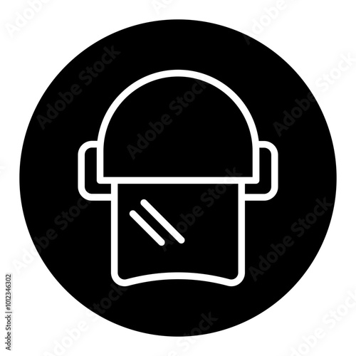 Police Helmet Vector Icons