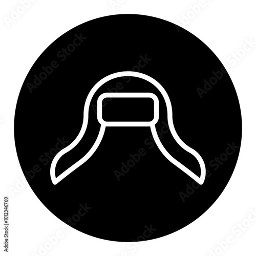Earflaps Vector Icons
