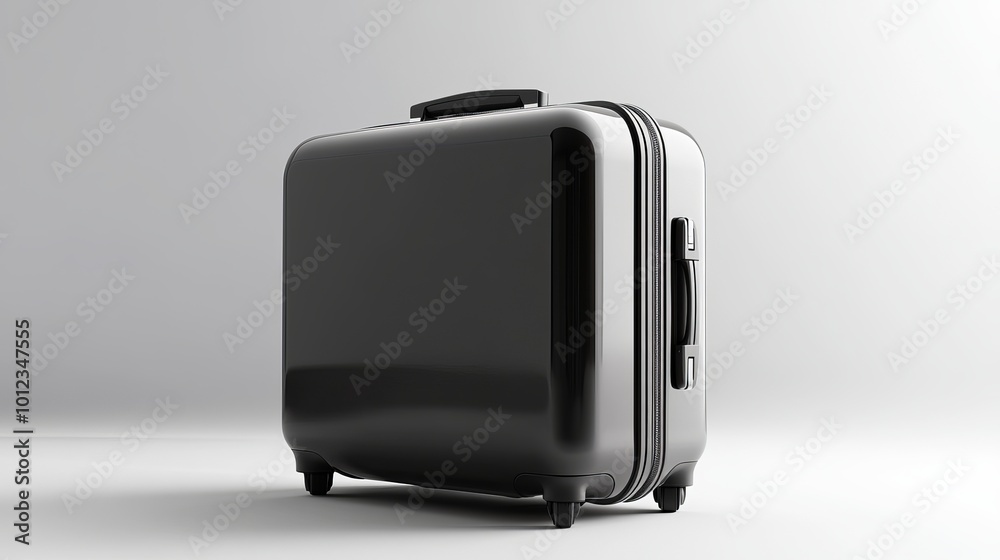 A sleek, modern hard-shell suitcase with a glossy finish and built-in TSA locks is showcased against a clean white background, emphasizing its contemporary design and functionality. This stylish lugga A sleek, modern hard-shell suitcase with a glossy finish and built-in TSA locks is showcased against a clean white background, emphasizing its contemporary design and functionality. This stylish lugga