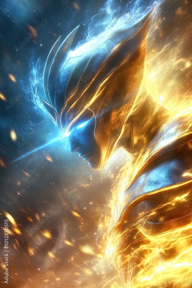 Ancient Space Gods Depicted in Vibrant Colors Representing Creation and Destruction Ancient Space Gods Depicted in Vibrant Colors Representing Creation and Destruction