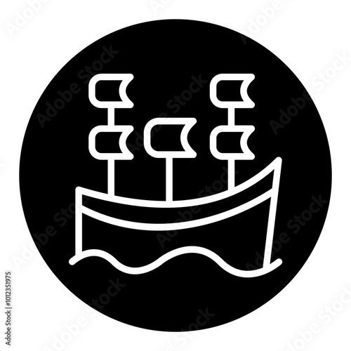 Mayflower Ship Vector Icons