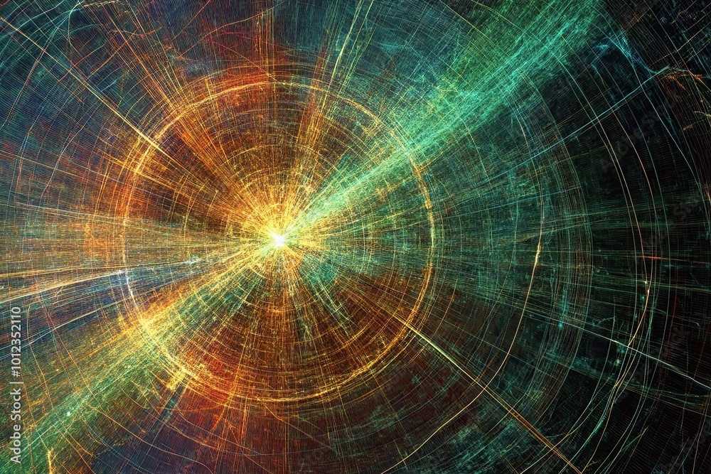 Vibrant Visualization of Quantum Interactions Depicting Energy Patterns in the Modern World Vibrant Visualization of Quantum Interactions Depicting Energy Patterns in the Modern World