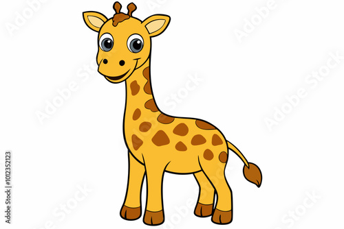 Animal Giraffe Sublimation Designs - Vector, Cartoon, Clipart, Line Art for Graphics & Print, Animal giraffe sublimation, vector, cartoon, and clipart for digital graphics and print use