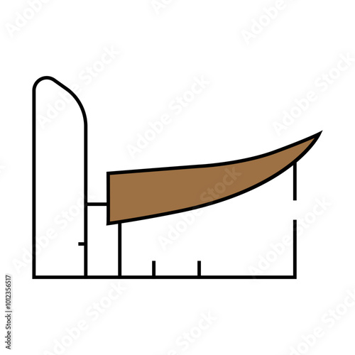 notre dame du haut line icon vector. notre dame du haut sign. isolated symbol illustration