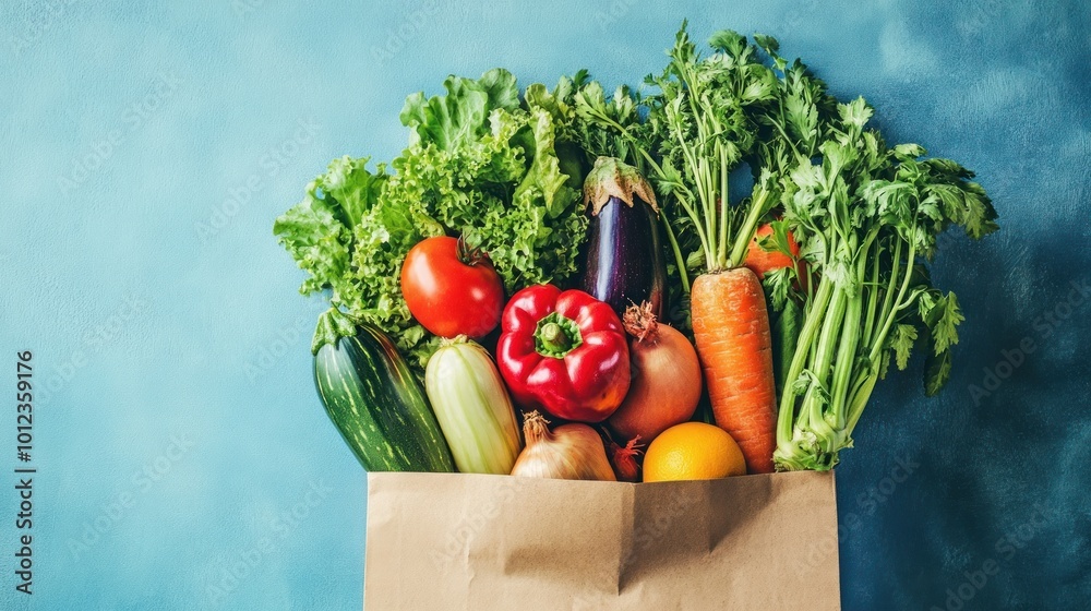 Fresh Produce in a Paper Bag Fresh Produce in a Paper Bag