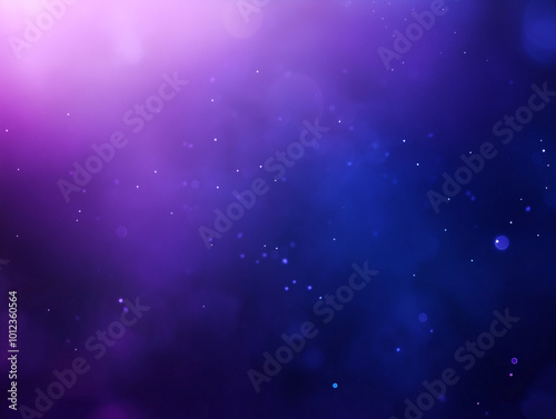 Gradient background from blue to purple with smooth color transitions and glowing dots, creating a cosmic or night sky atmosphere.