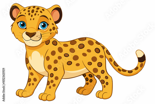 Animal Leopard Sublimation Vector Illustration - Cartoons, Clipart, and Line Art Design, Stylish animal leopard sublimation designs for vibrant and playful graphics.