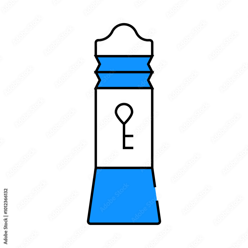 magnetic key line icon vector. magnetic key sign. isolated symbol illustration magnetic key line icon vector. magnetic key sign. isolated symbol illustration