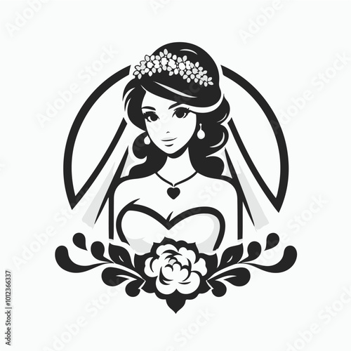 Woman dressed as a bride