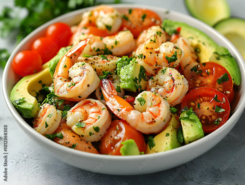 Shrimp Avocado Tomato Salad Photo Shrimp Avocado Tomato Salad Photo