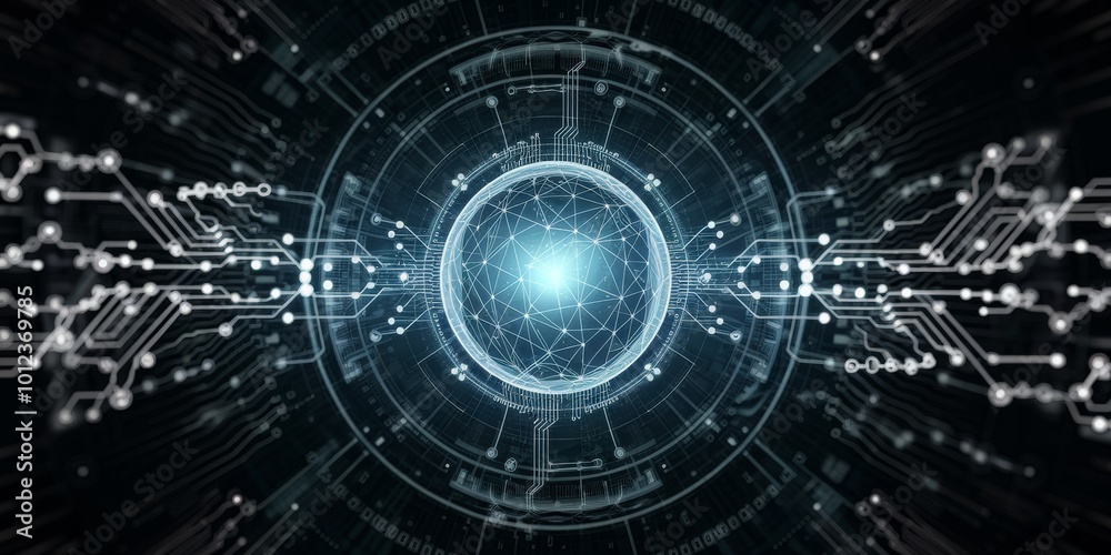 Digital background perfect for tech processes, neural networks, artificial intelligence, data transfer and security, digital storage, multimedia presentations, scientific studies, education, etc. Digital background perfect for tech processes, neural networks, artificial intelligence, data transfer and security, digital storage, multimedia presentations, scientific studies, education, etc.