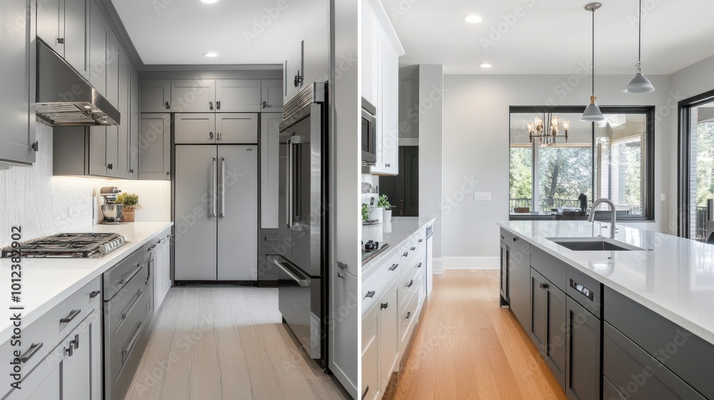 Fototapeta premium Modern Kitchen Interior Design