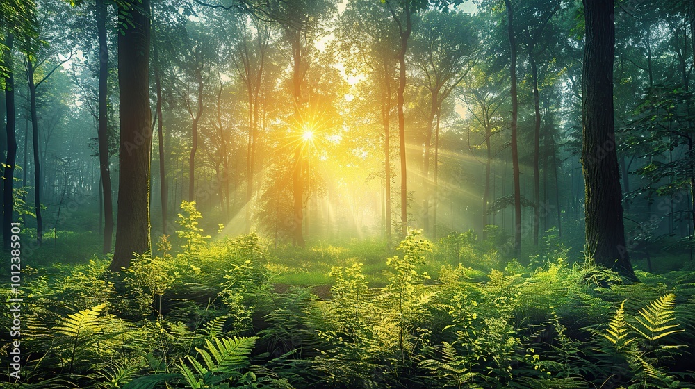 Sunbeams in the Forest Sunbeams in the Forest