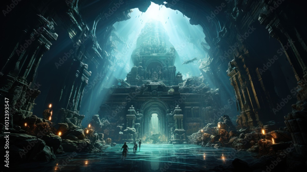 Fototapeta premium Ancient Temple Entrance