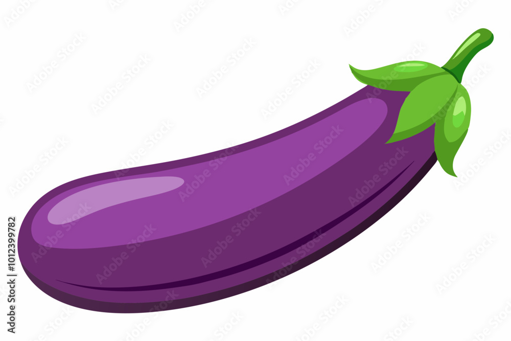 Cute Brinjal vector art illustration Cute Brinjal vector art illustration