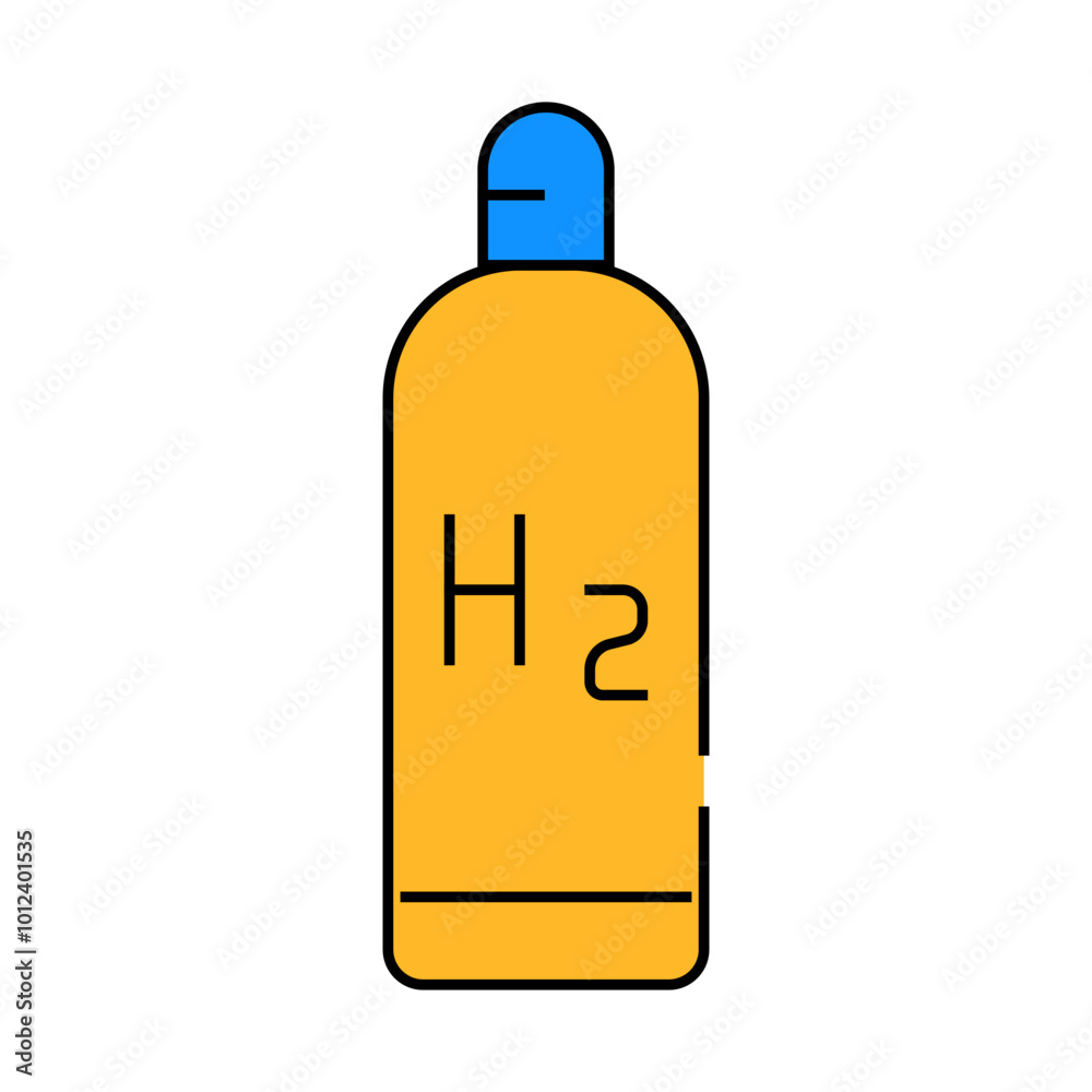 hydrogen reservoir line icon vector. hydrogen reservoir sign. isolated symbol illustration hydrogen reservoir line icon vector. hydrogen reservoir sign. isolated symbol illustration