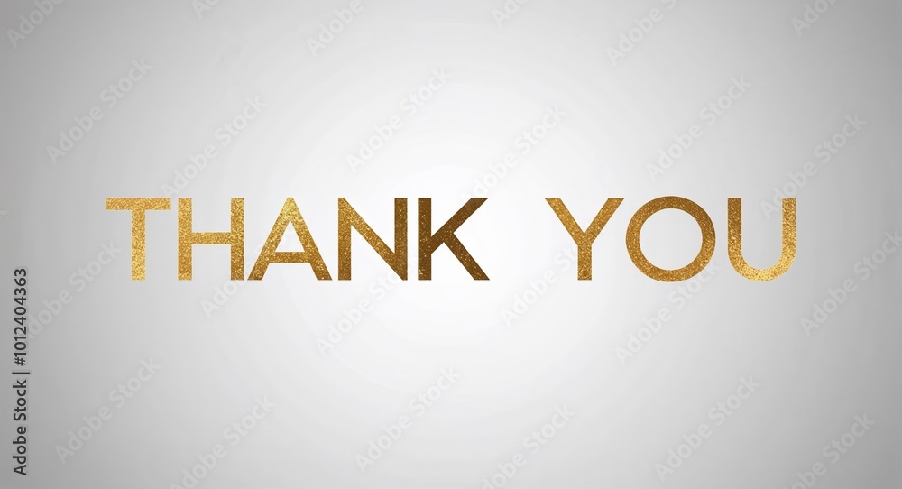 Thank you word lettering gold hue elegant concept on plain white background Thank you word lettering gold hue elegant concept on plain white background