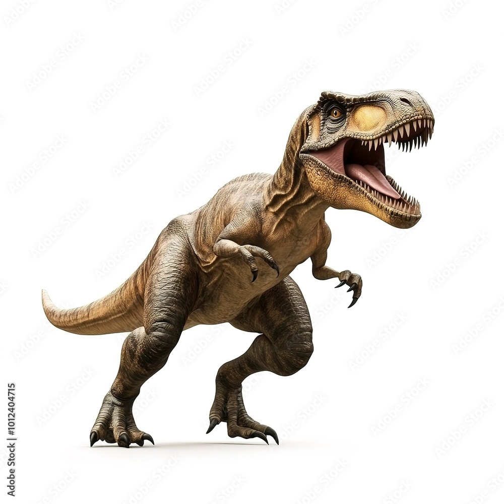 Saurischia, Theropoda, Tyrannosaurus rex isolate on white background. Saurischia, Theropoda, Tyrannosaurus rex isolate on white background.