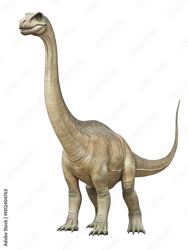 Fototapeta premium Saurischia, Sauropoda, Brachiosaurus isolated on white background 