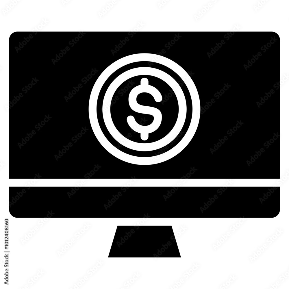 Online Money Icon Element For Design Online Money Icon Element For Design