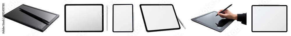 Digital device png cut out element set Digital device png cut out element set