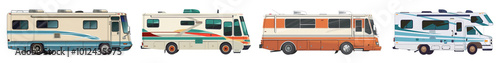Cars sideview png cut out element set