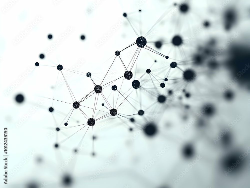 Abstract Background with Network Connections Abstract Background with Network Connections