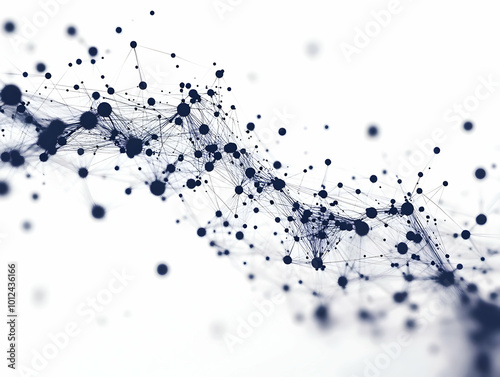 Abstract Background Network Connection Dots Lines