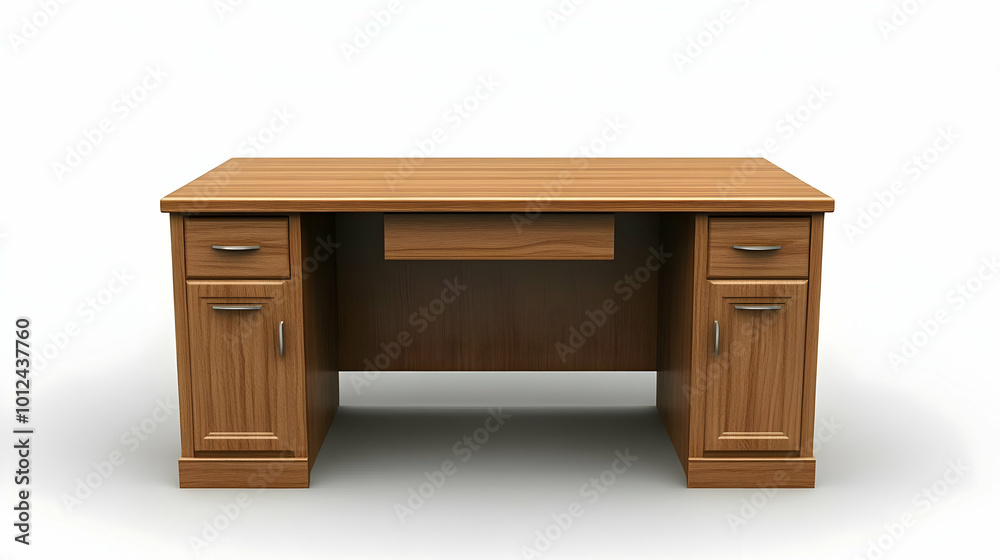3D Render of a Classic Wooden Desk 3D Render of a Classic Wooden Desk