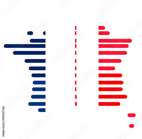 creative rounded lines map ...
