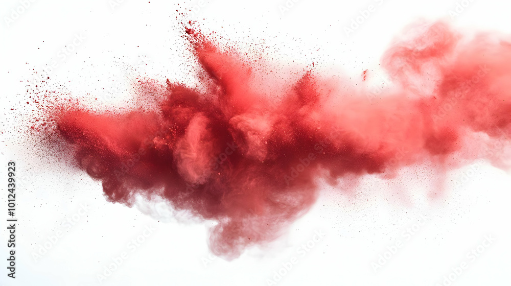 Red Powder Explosion Abstract Background Image Red Powder Explosion Abstract Background Image