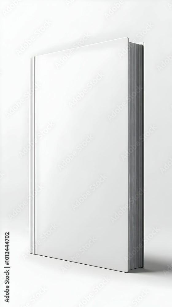 Blank Book 3D Illustration: White Cover Design Mockup Blank Book 3D Illustration: White Cover Design Mockup