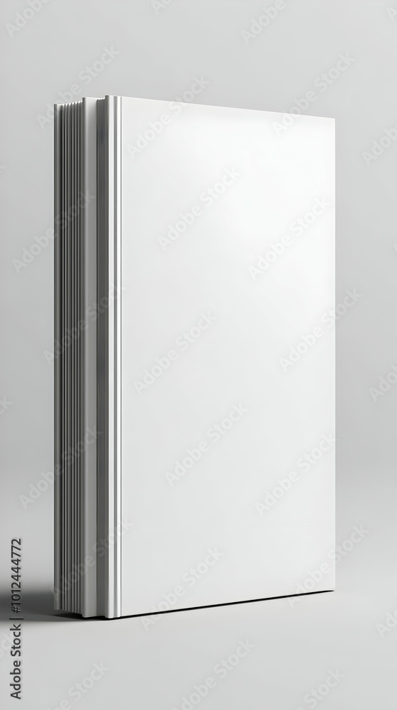 Stack of Blank White Books 3D Illustration